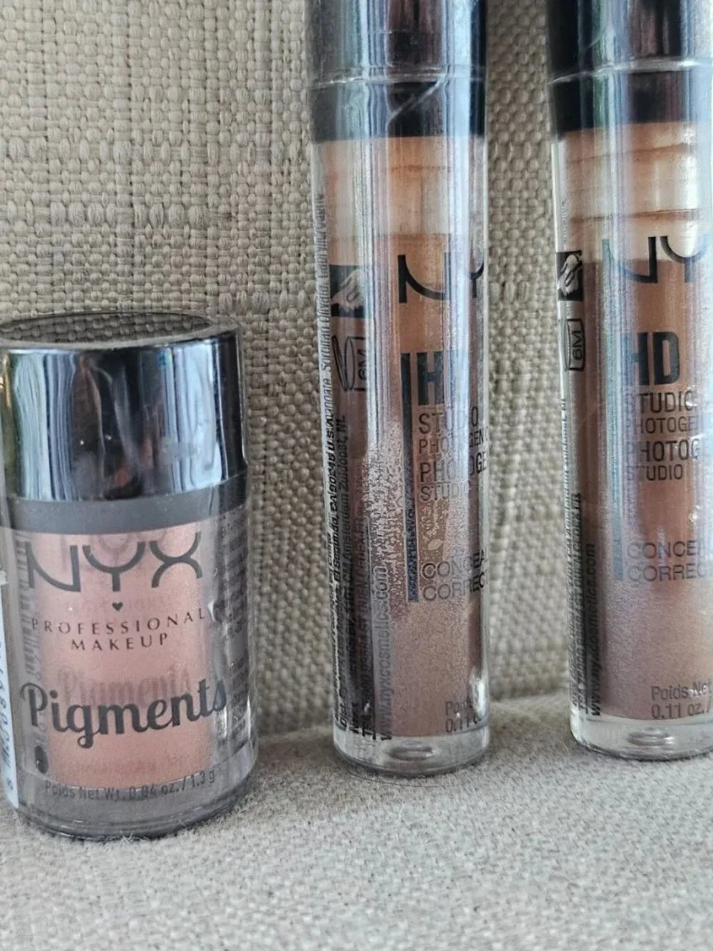 Lot of 3 NYX HD Photogenic Concealer Pigment Professional Make Up
